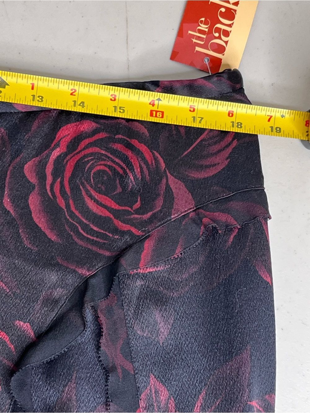 NWT Fairy Grunge Witchy Dark Floral Whimsigoth 100% Silk Midi Skirt Sz 16 - Picture 11 of 12